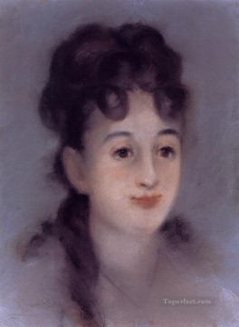  Edouard Canvas - Eva Gonzales Realism Impressionism Edouard Manet